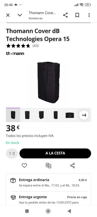 Altavoces Activos db Technologies Opera 15