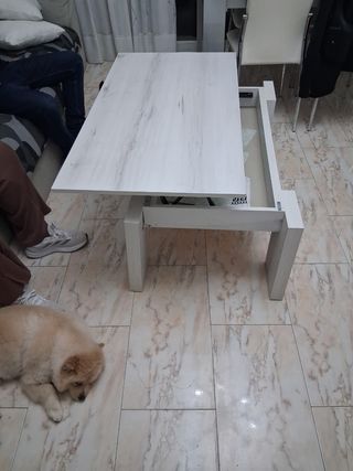 Mueble de salón, tele 65", 2mesas 6sillas