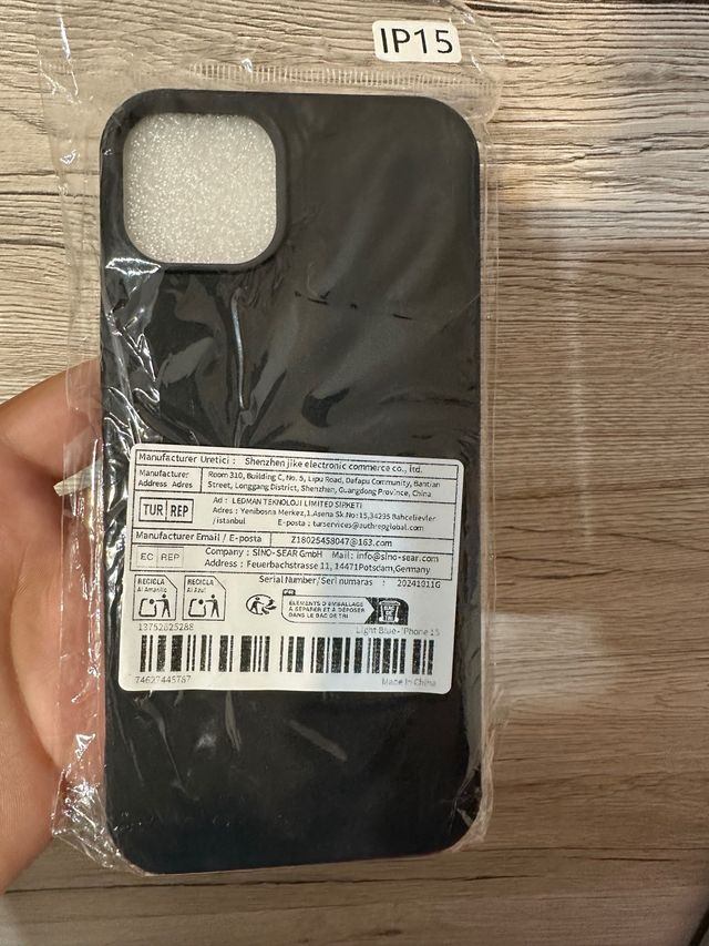 Funda para iPhone 15 Plus Negra