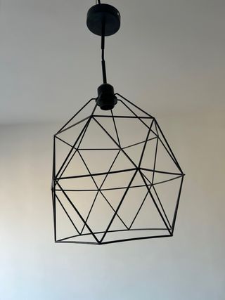 Lámpara de techo metal IKEA y cordón Negro Sklum