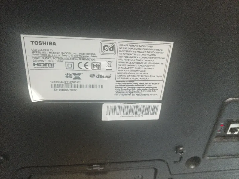 TV Toshiba Negra afbeelding 5