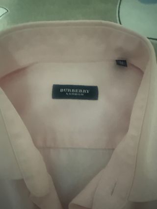 Camisa Burberry Rosa Talla 41 Hombre