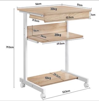 Mini Escritorio Nuevo Madera y Metal