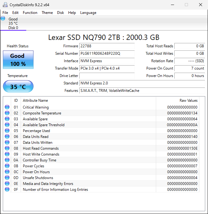 Lexar NQ790 2TB NVMe Gen4 SSD afbeelding 8
