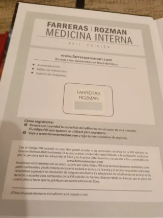Farreras-Rozman. Medicina Interna. 2 Vols. + ac...