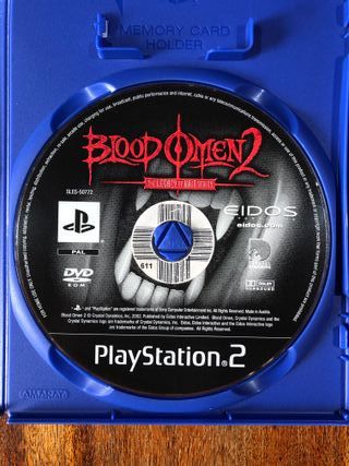 Blood Omen 2 ps2 the legacy of kain series