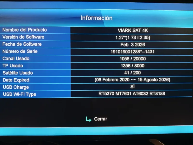 VIARK SAT 4K  Receptor Satélite afbeelding 3