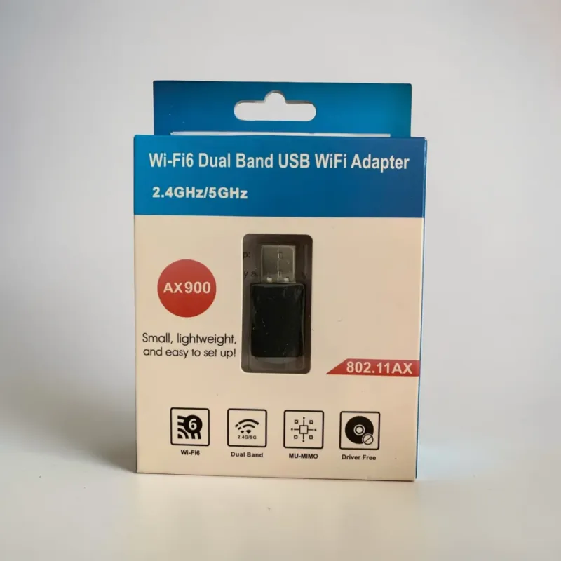 Adaptador WiFi Wi-Fi6 Dual Band USB AX900