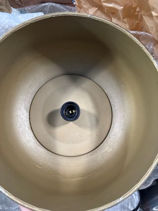 Lámpara de techo metal dorada