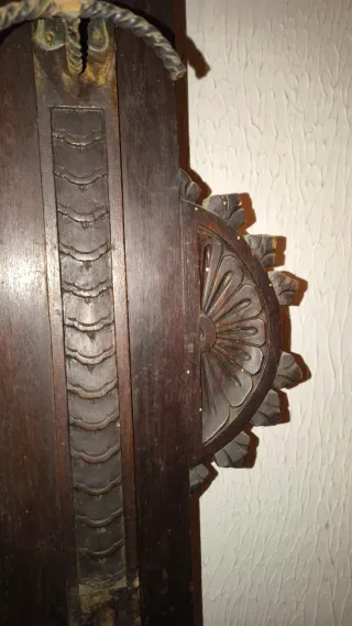 Mueble recibidor antiguo madera y espejo