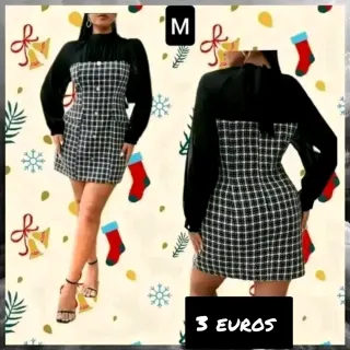 Vestido cuadros M