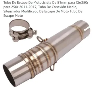 Tubo de escape moto 51mm