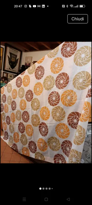 Tenda vintage anni 70