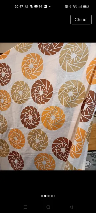 Tenda vintage anni 70