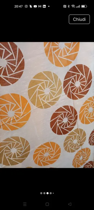 Tenda vintage anni 70