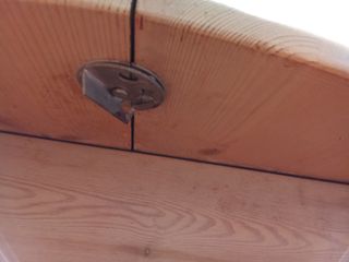 Mesa de centro redonda de madera