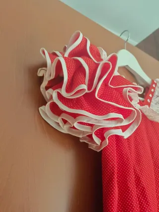 Traje Flamenca Niña Rojo