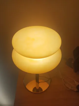 Lámpara naranja doble moderna