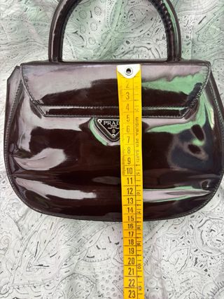 Borsetta Prada Vernice Marrone Rara