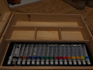 Caja de arte Crelando de madera