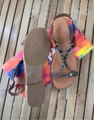 Sandalias Jordana's Piel Marrón Talla 37