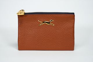 Monedero de cuero BIMBA y LOLA color marrón