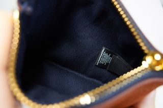 Monedero de cuero BIMBA y LOLA color marrón