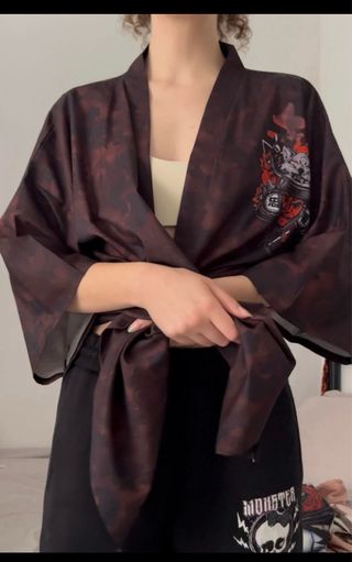 Camisa Japonesa Oni y Dragón Talla Única