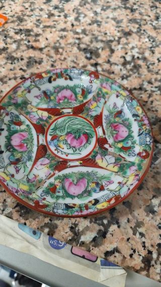 Plato decorativo chino porcelana
