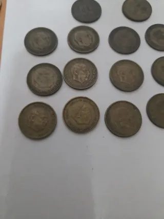 Monedas 1 peseta Franco lote