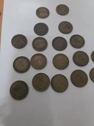 Monedas 1 peseta Franco lote