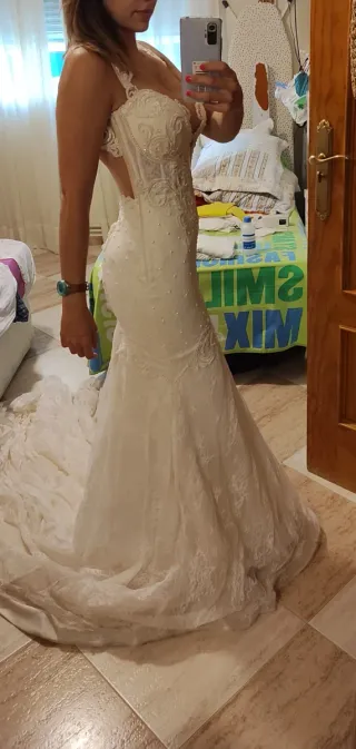 Vestido Novia Alta Costura Blanco