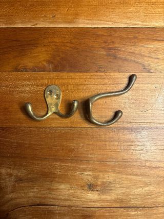 Percheros antiguo clasico dorado metal