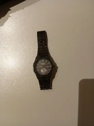 Reloj Elegante Negro Hombre Sin Estrenar