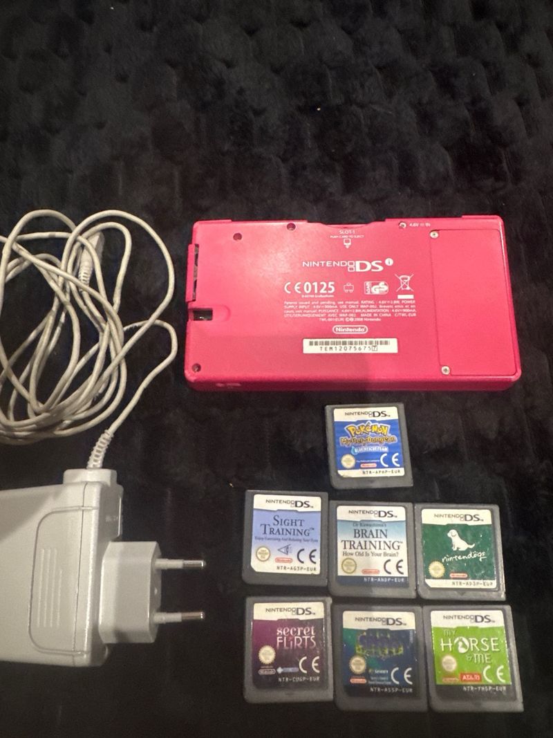 Nintendo DS Rosa con 7 juegos afbeelding 4