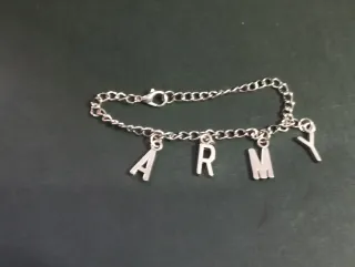 BTS Pulsera con letras ARMY