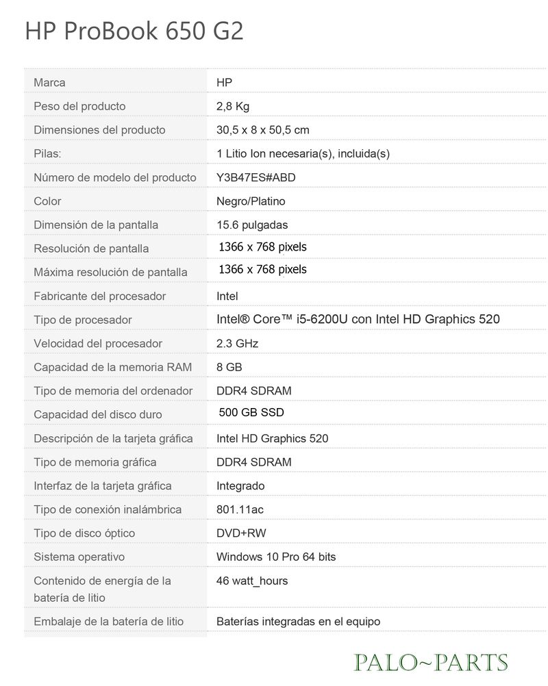 HP ProBook 650 G2 afbeelding 7