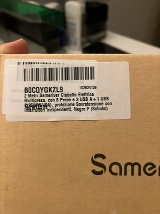 Regleta Vertical Sameriver 8 Enchufes + 4 USB