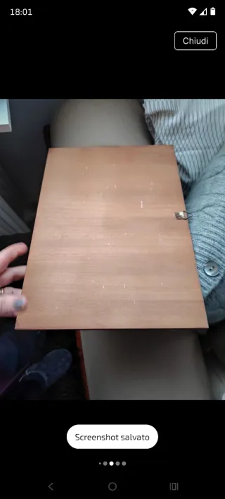 Quadro in legno intarsiato vintage