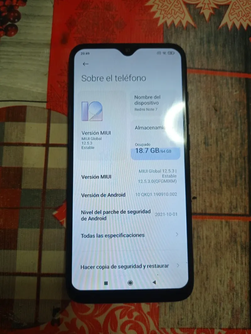 Xiaomi Redmi Note 7 Negro afbeelding 3