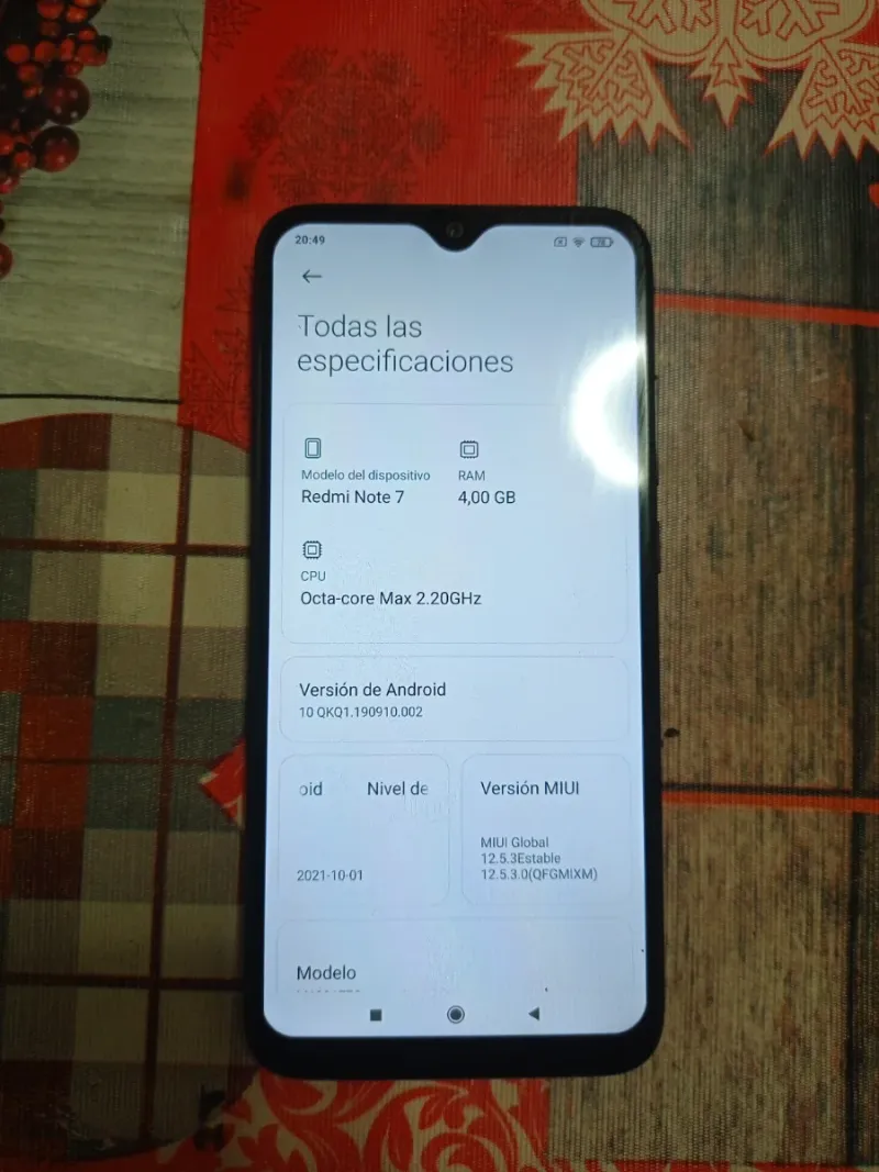Xiaomi Redmi Note 7 Negro afbeelding 4