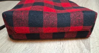 Bolso Parfois cuadros rojo y negro