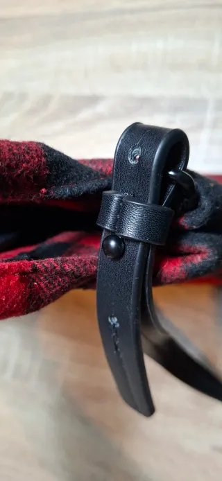 Bolso Parfois cuadros rojo y negro