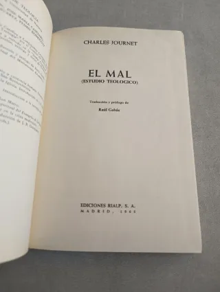 El Mal. Charles Journet