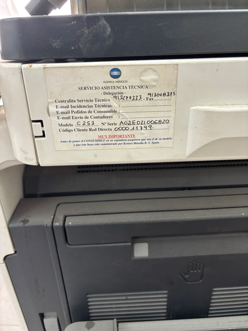Impresora Konica Minolta Bizhub C253 afbeelding 2