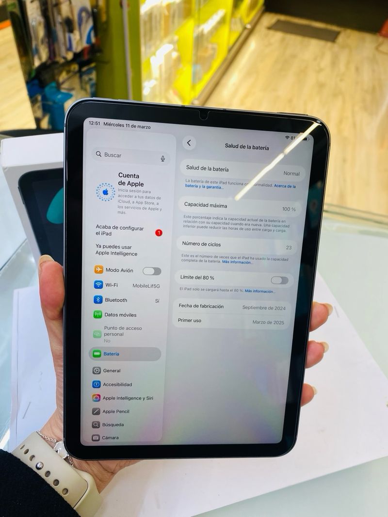 iPad mini WiFi + Cel 128GB Gris afbeelding 6