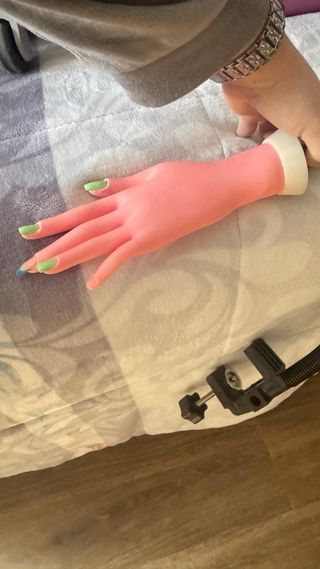 Mano Práctica Manicura Gel Acrílico