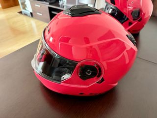 Casco de moto LS2 rosa  Talla L