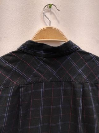 Camisa Lacoste Hombre Azul Cuadros