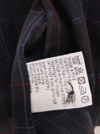 Camisa Lacoste Hombre Azul Cuadros